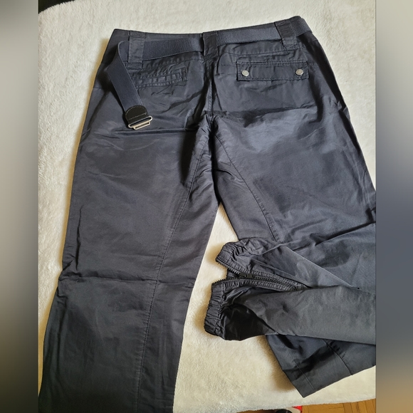 Size 12 - Mexx black, shiny pants with belt - Picture 2 of 3